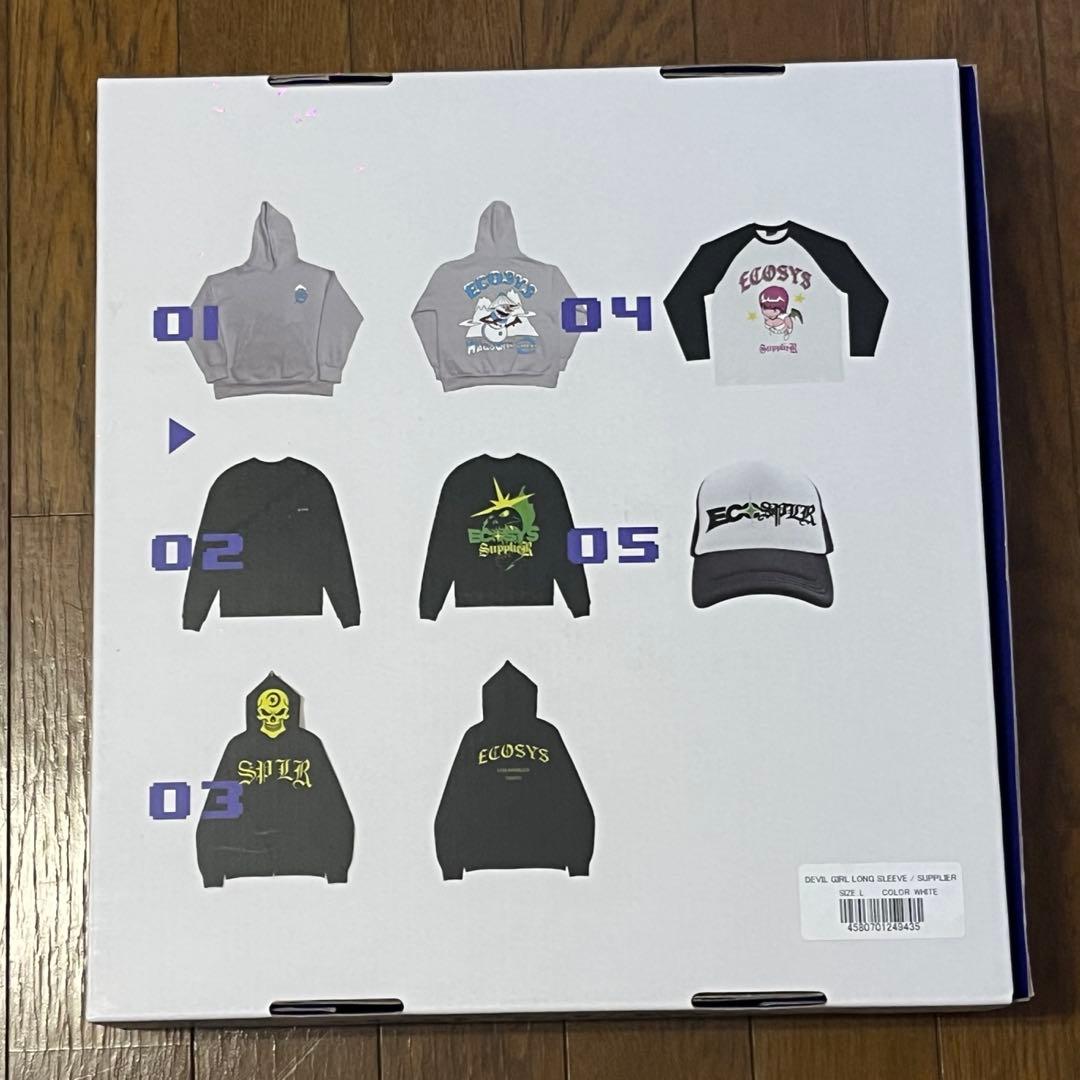 外箱付き supplier ecosys ロングスリーブ Tシャツ Lサイズ