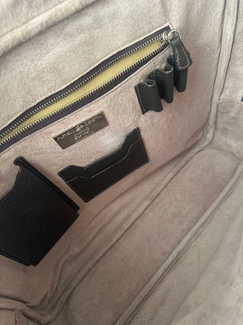 定価30万⭐️ALFREDO BERETTA⭐️シボ皮‼️ブリーフケース‼️美品⭐️