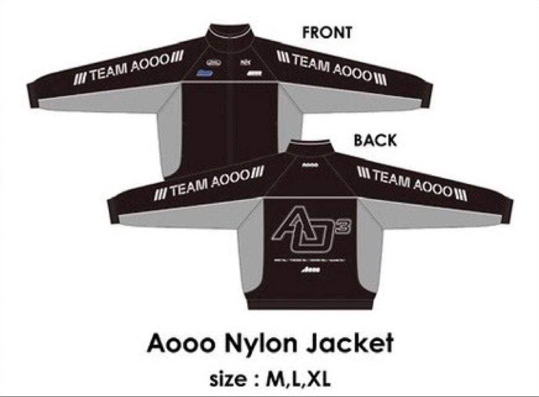 Aooo ナイロンジャケット Lサイズ 新品 未開封