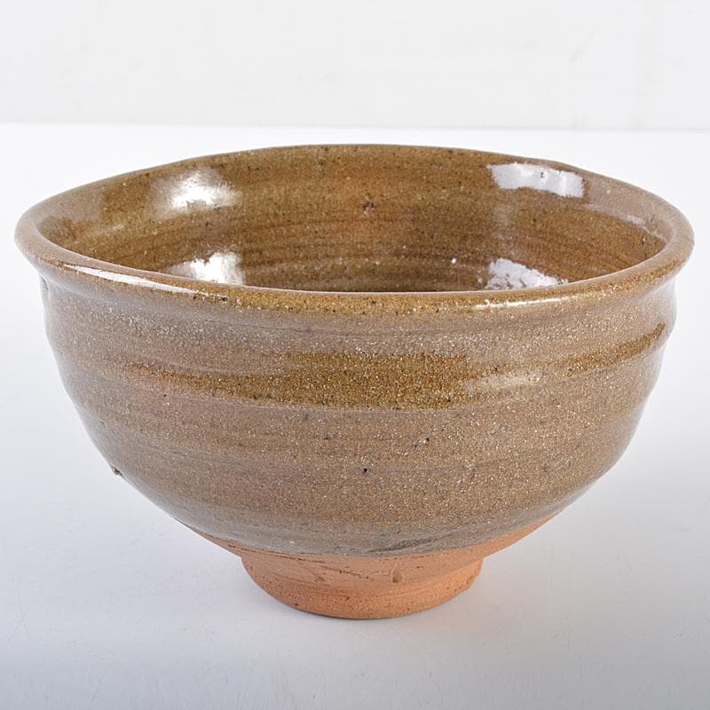 加藤唐九郎　一無斎（一ム斎）作　絵唐津　茶碗　淡々斎極め箱二重箱　H　R7523