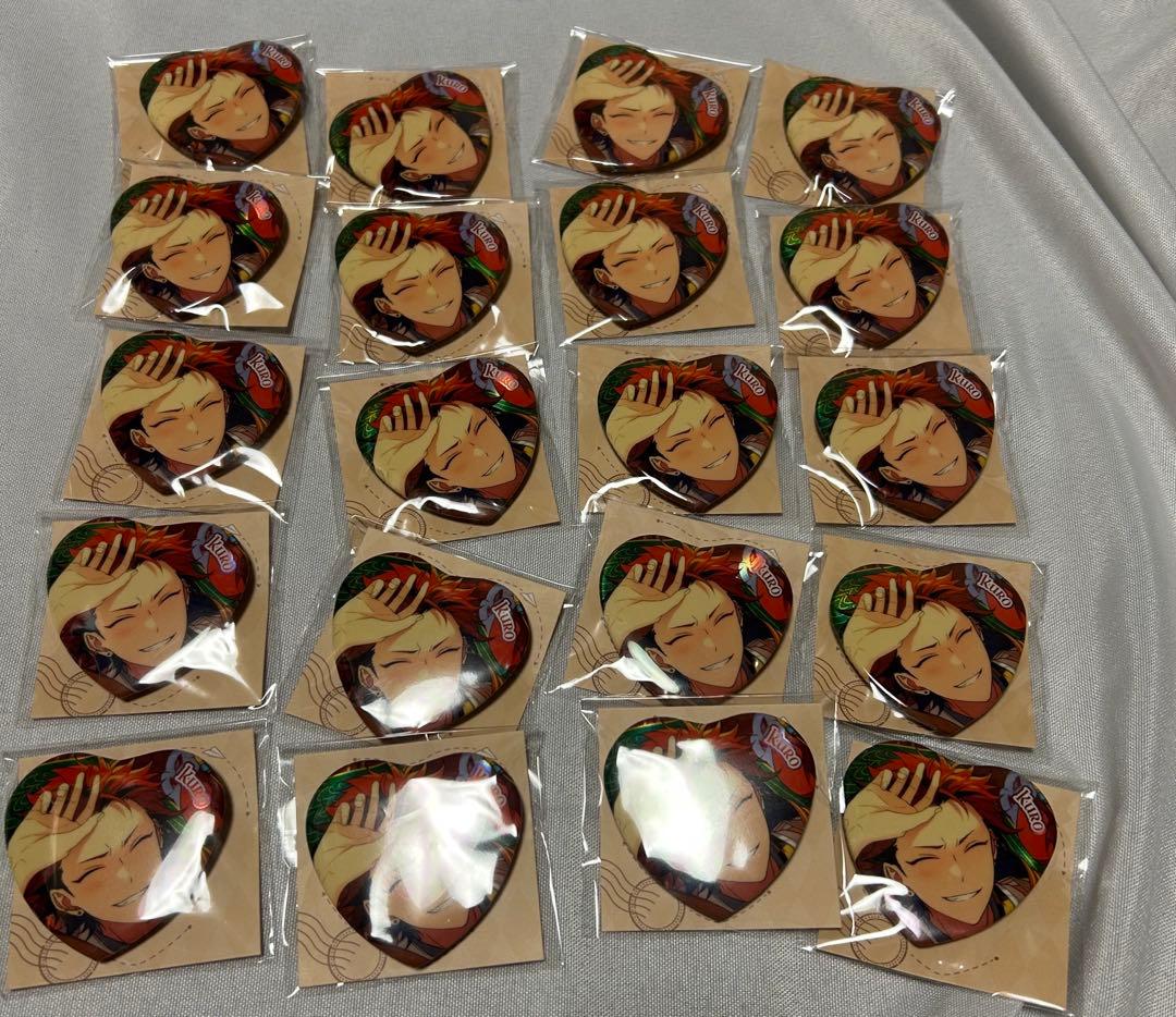 あんスタ　中国　ハート缶バッジ　trip 鬼龍紅郎