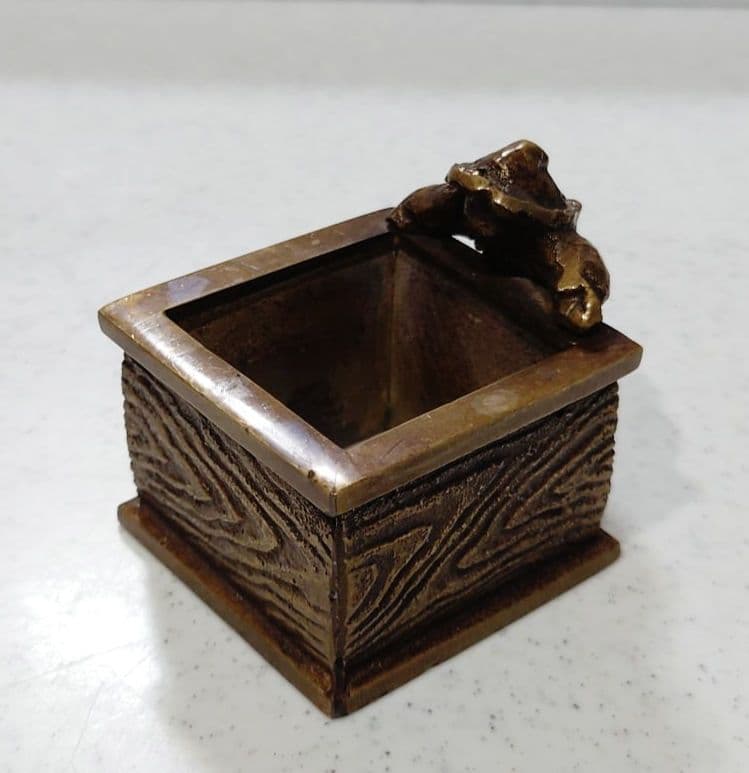 【茶道具】七種蓋置 鋳銅 大野芳光作