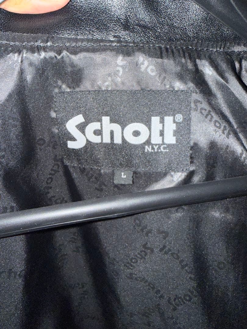 Schott/ショット 別注 ZIP UP BLOUSON/レザー ブルゾン L