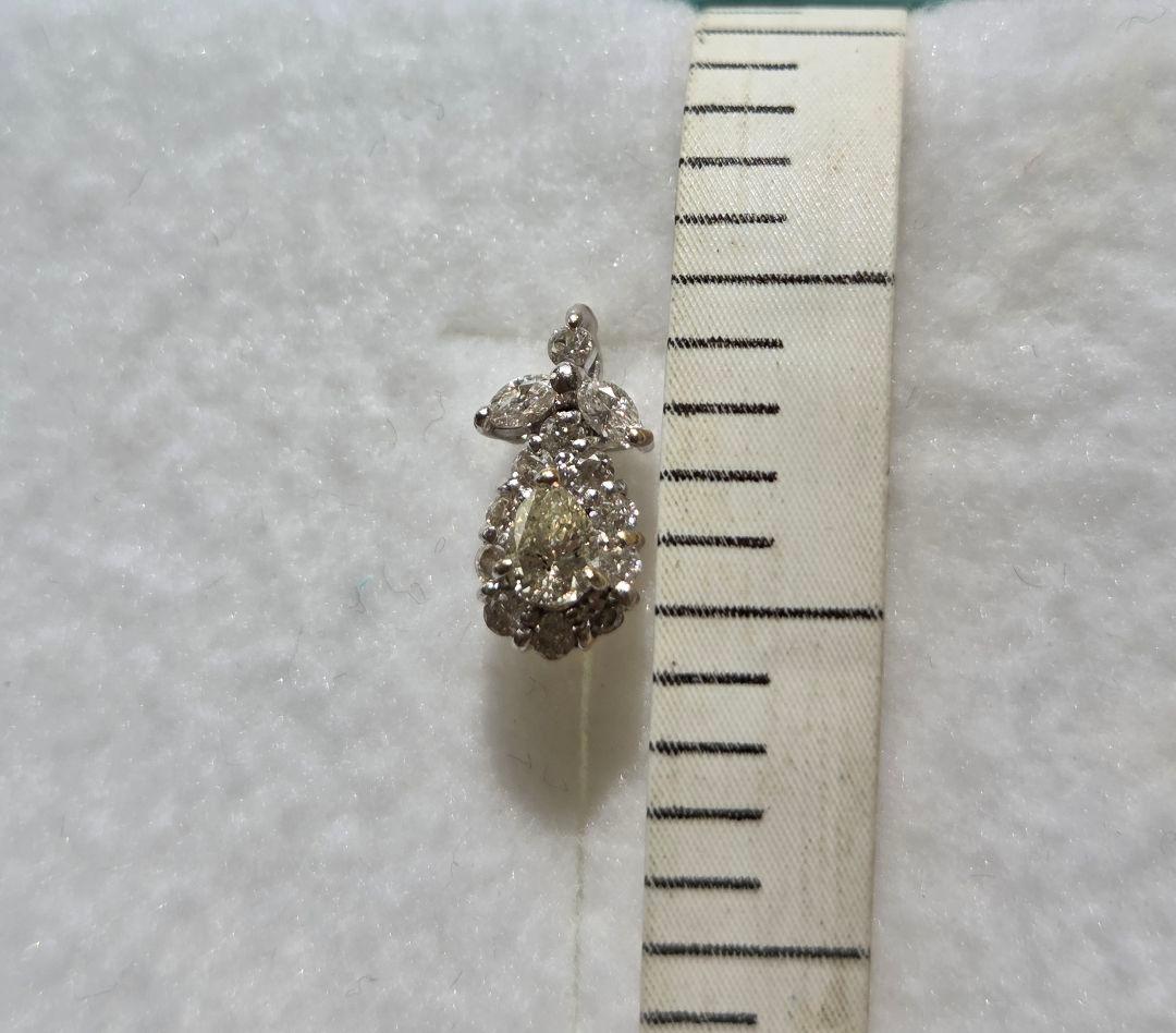 K18WG ダイヤピアス