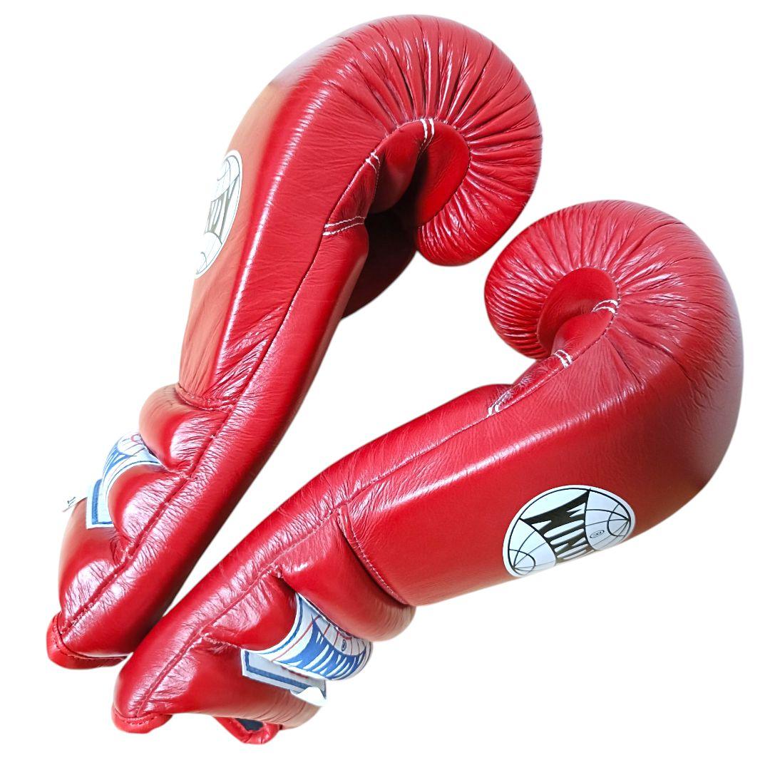 【未使用級】WINDY ウィンディ16オンス 紐式 グローブ レッド 格闘技