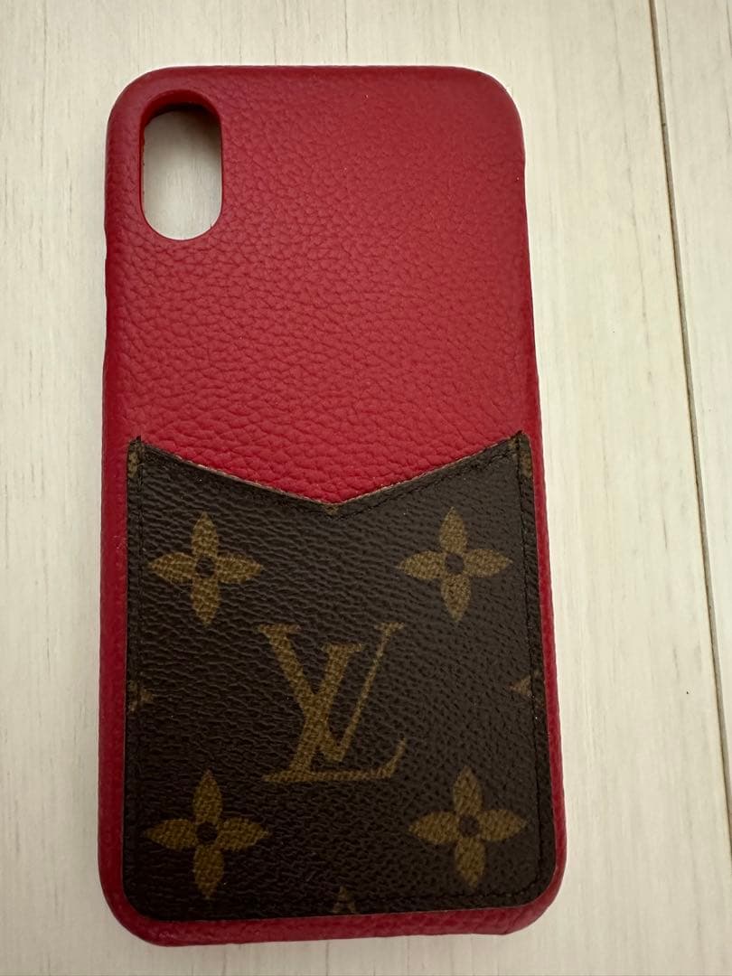 ルイヴィトン　iPhone Xケース　RED