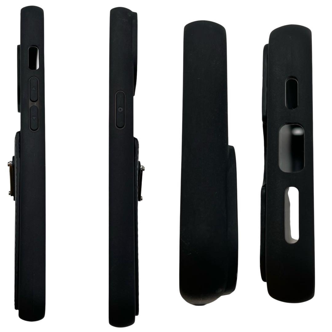 正規品 PRADA iPhone14用ケース 三角ロゴ サファイアーノレザー