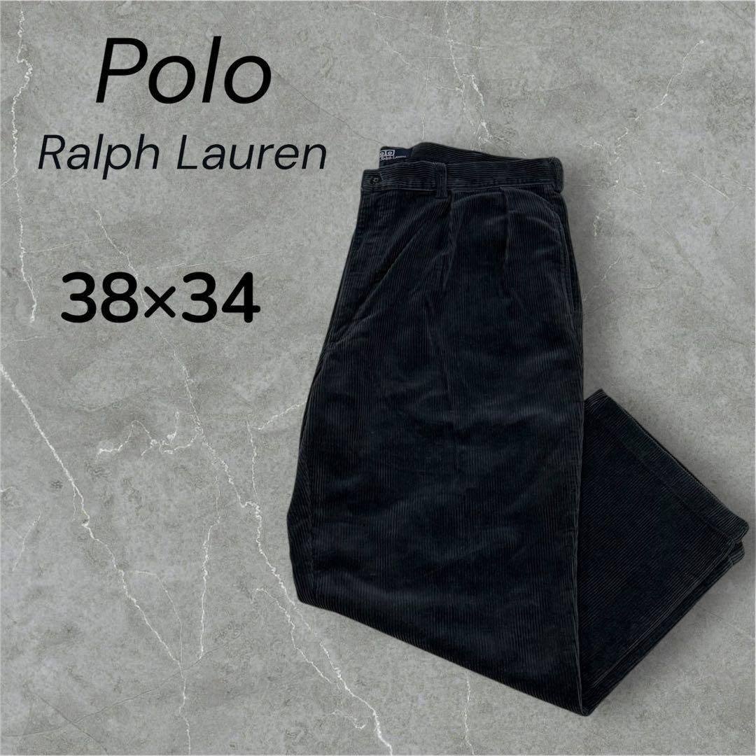 Polo Ralph Lauren コーデュロイパンツ 38×34 ブラック