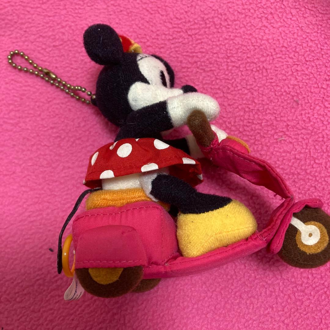 レアです❤️希少!❤️ミニーマウス❤️バイク❤️ぬいぐるみ❤️ボールチェーン付き❤️