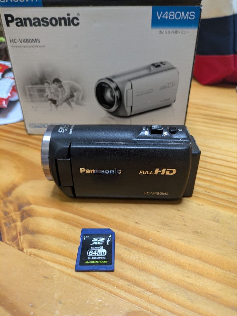 【極美品】Panasonic HC-V480MS-K ビデオカメラ ブラック