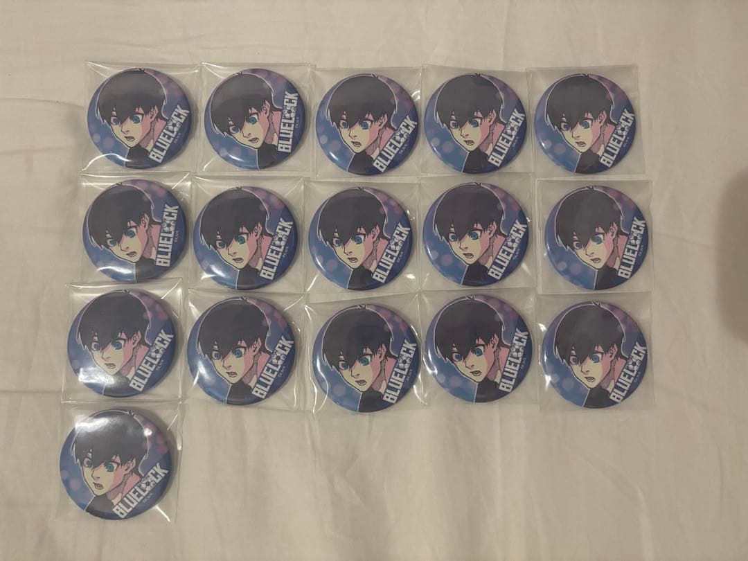 潔　世一　浴衣　缶バッジ