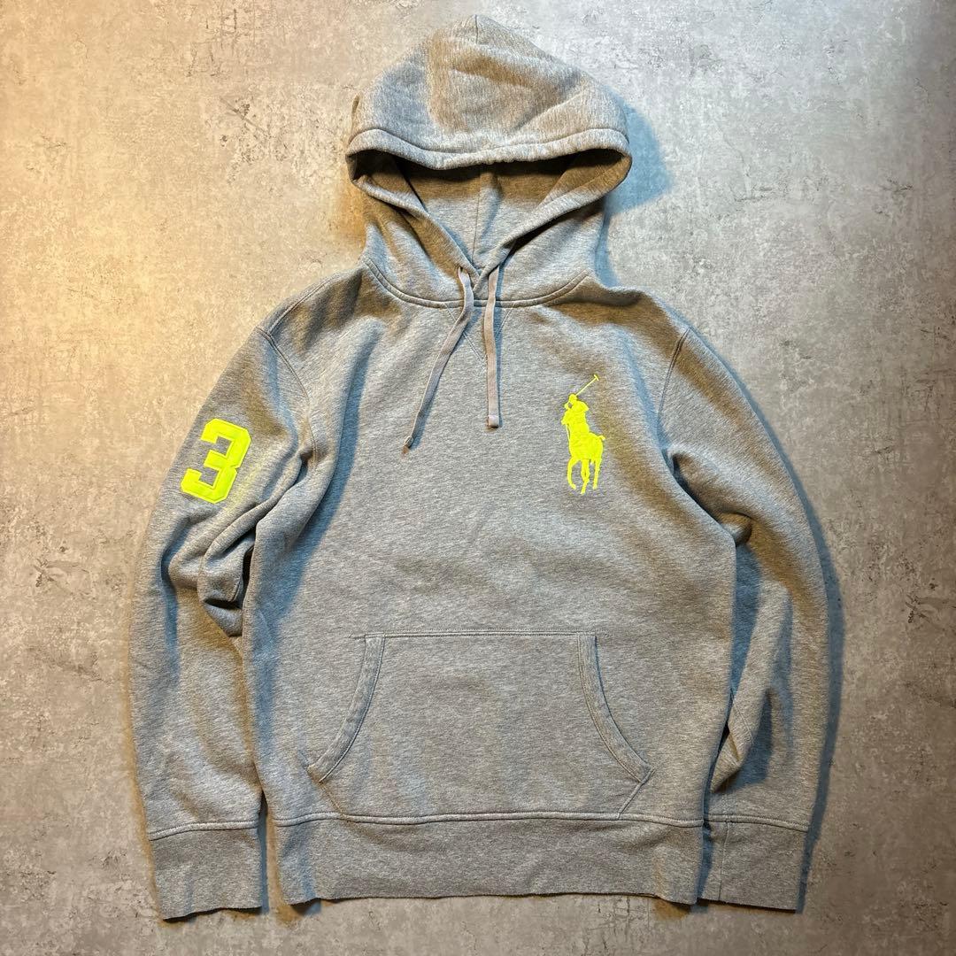 POLO RALPH LAUREN ビッグポニー グレーパーカー M 裏起毛