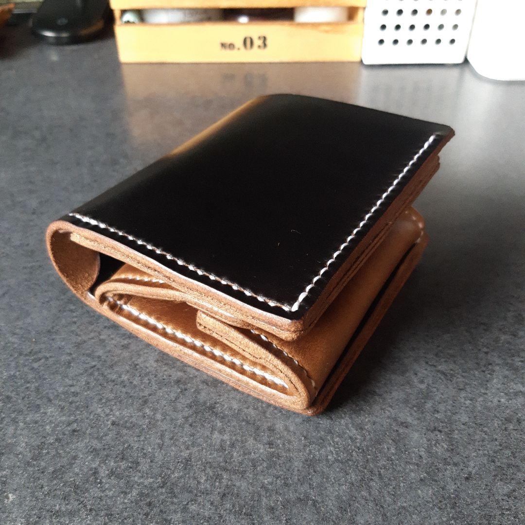 HORWEEN★クロムエクセル　二つ折り財布 ブラック　ブラウン