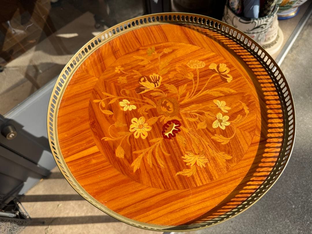 B7124【マルコーニ アルテ】 アンティーク サイドテーブル コンソール