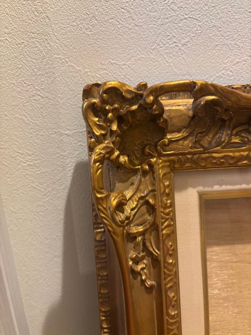 バロック調 ゴールド木製フレーム（F6号）｜クラシックアートを引き立てる装飾額縁