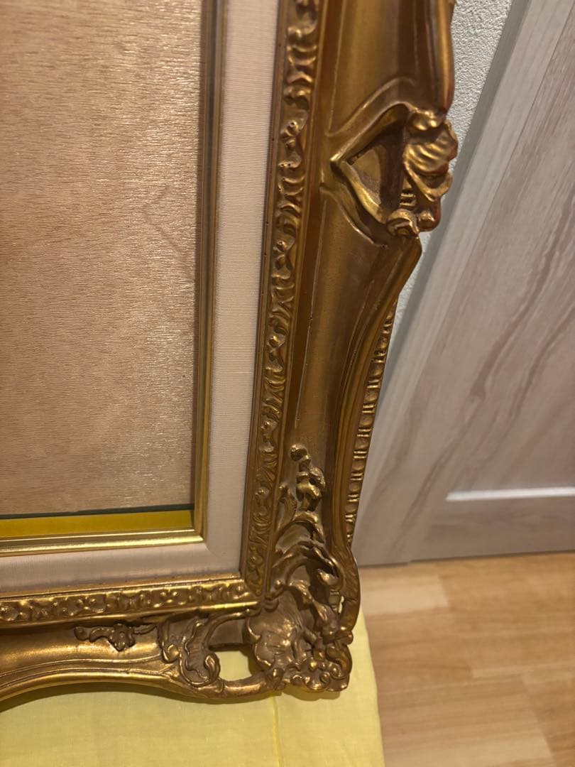 バロック調 ゴールド木製フレーム（F6号）｜クラシックアートを引き立てる装飾額縁