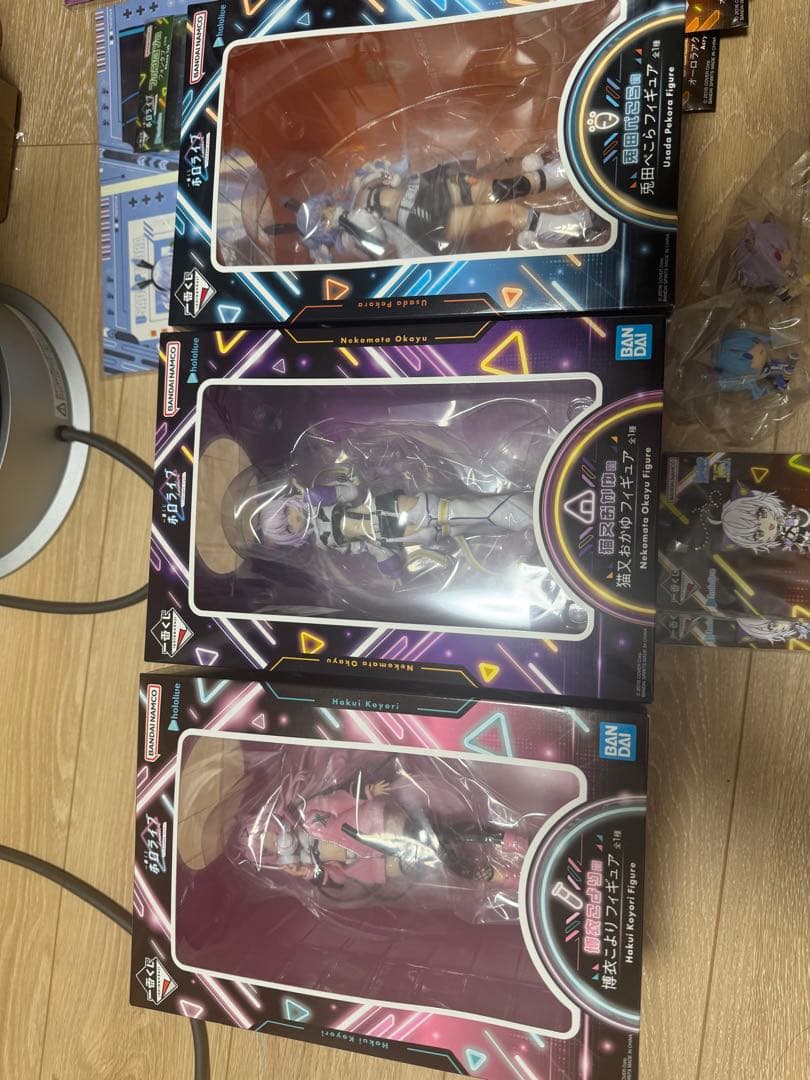 【未開封】ホロライブ　一番くじ　フィギュア3体　ちょこのっこ2体　おまけつき