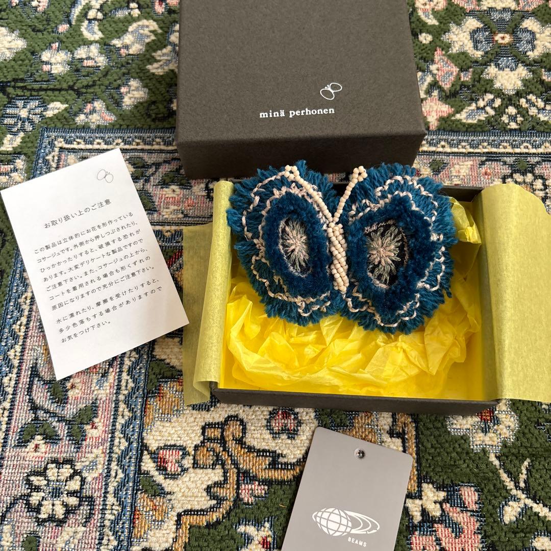 ミナペルホネン　mina perhonen 蝶 ブローチ