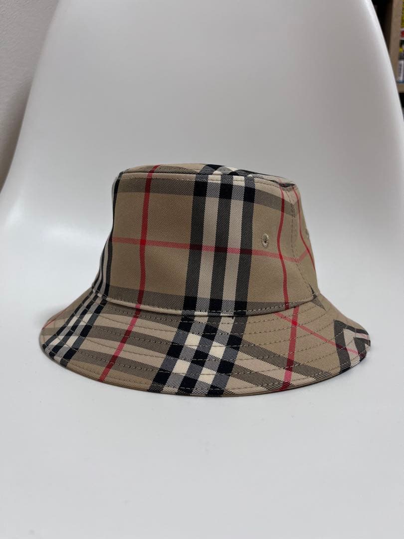 BURBERRY チェック柄 バケットハット 6-9M