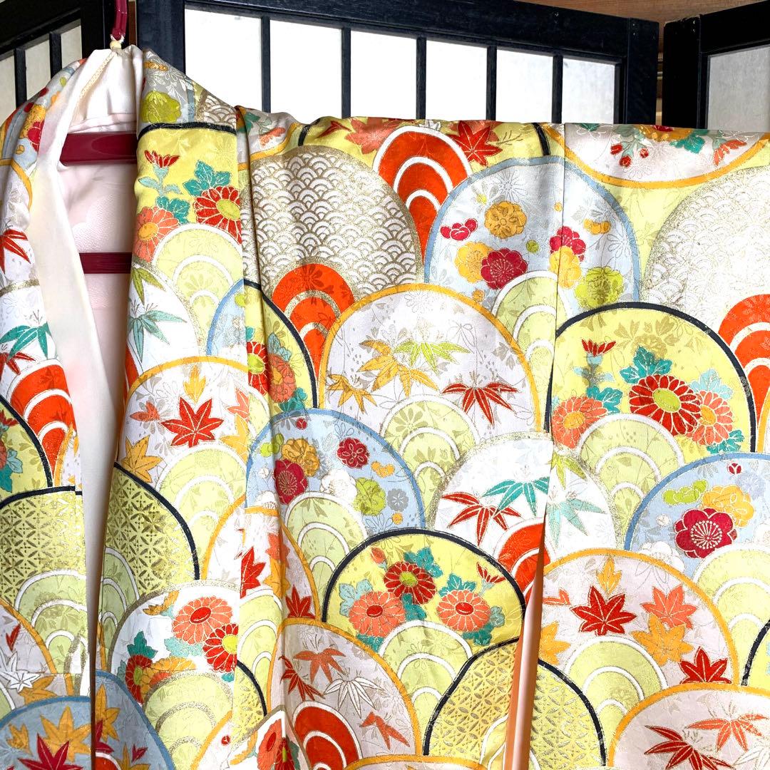 m*m様 【美品】振袖　正絹100% 5点　フルセット　身丈160cm 吉祥紋様