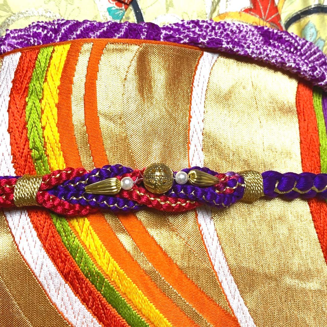 m*m様 【美品】振袖　正絹100% 5点　フルセット　身丈160cm 吉祥紋様