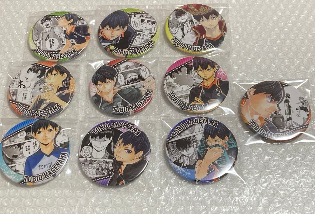 ハイキュー！！コレクション缶バッジheroes影山飛雄全10種コンプリート