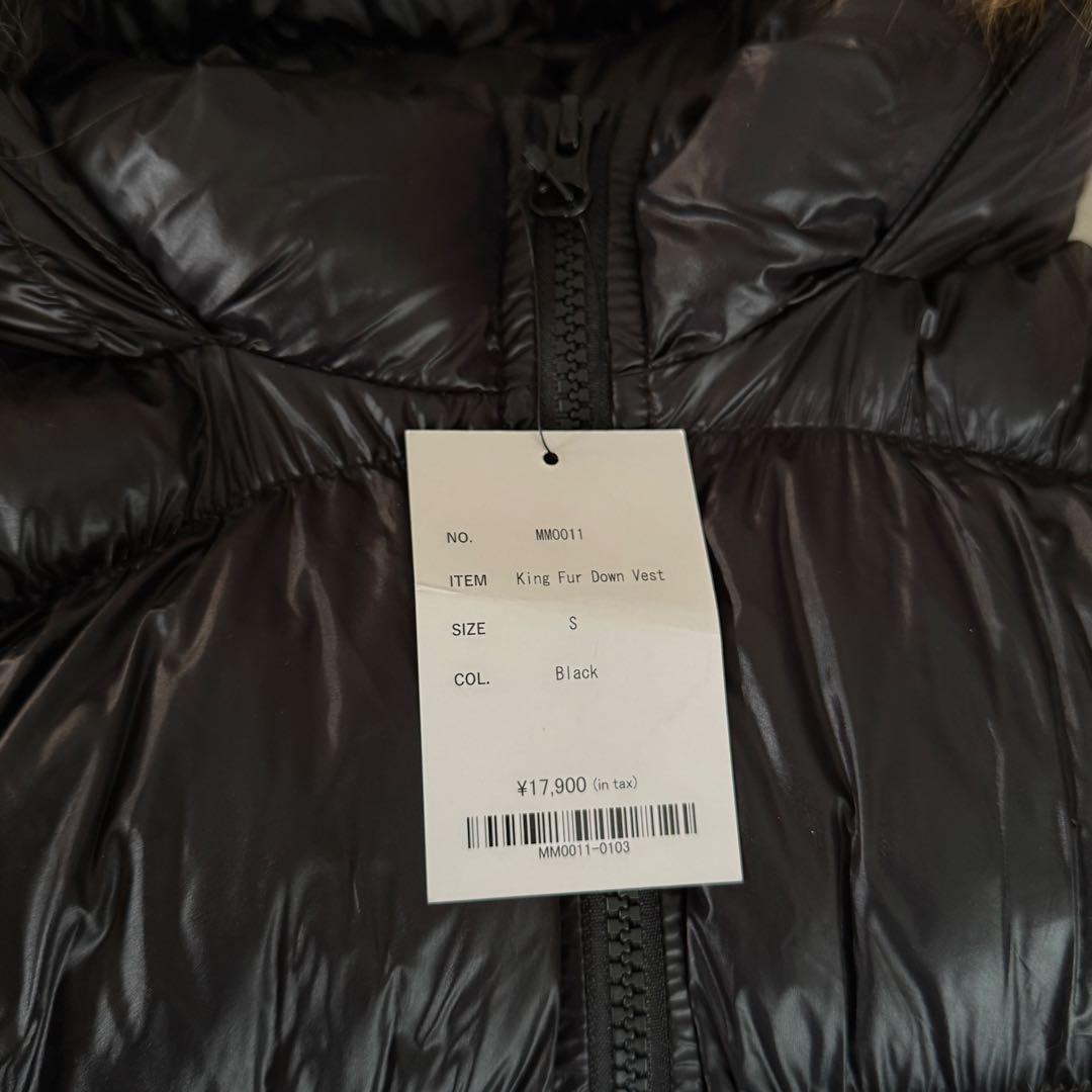 【新品未使用・タグ付き】2002 King Fur Down Vest sサイズ