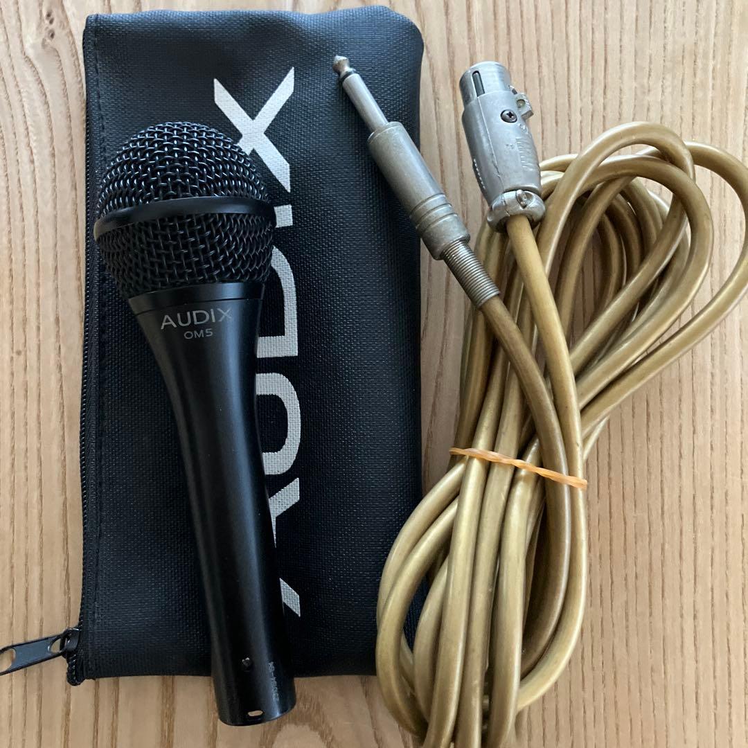 AUDIX OM-5 比較的綺麗です　ケーブル付 ダイナミックマイク