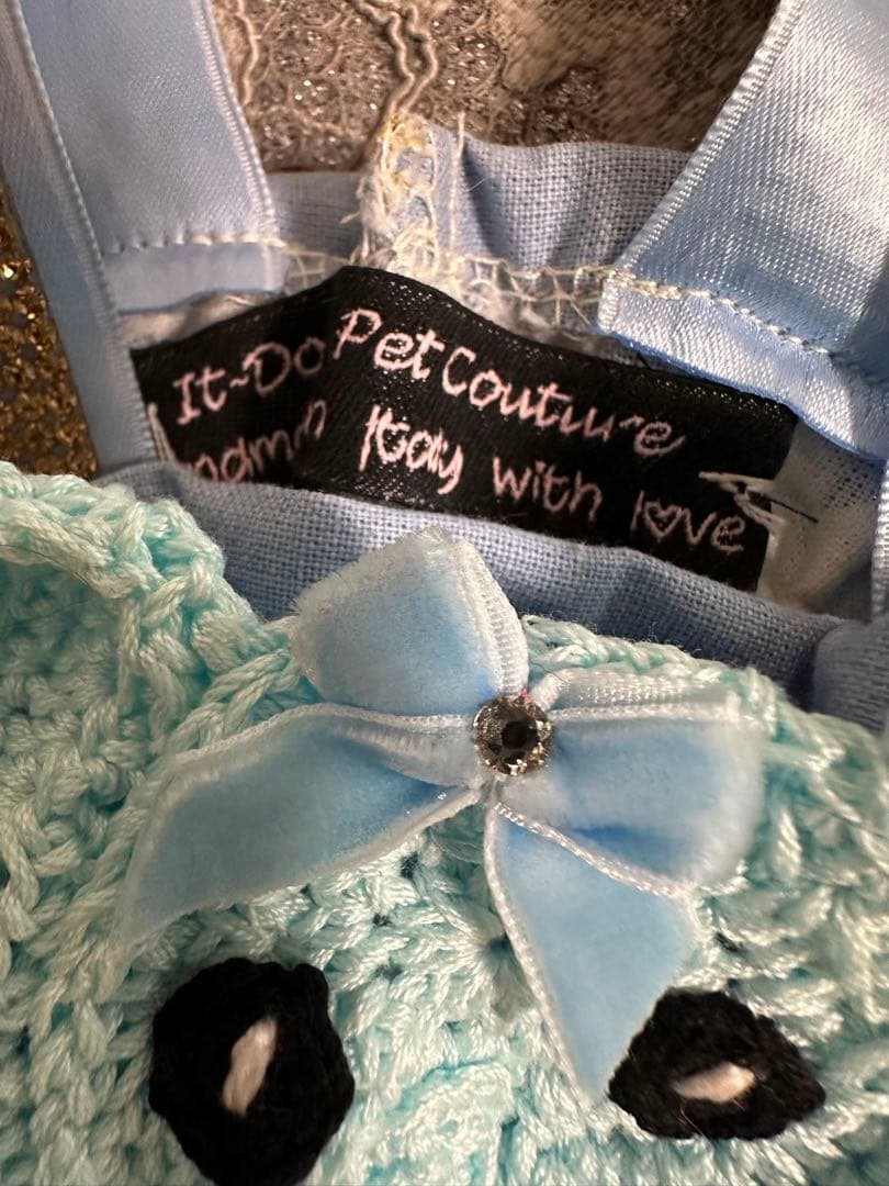 イタリアブランド　IT_Dogs ゾウさんアップリケワンピ