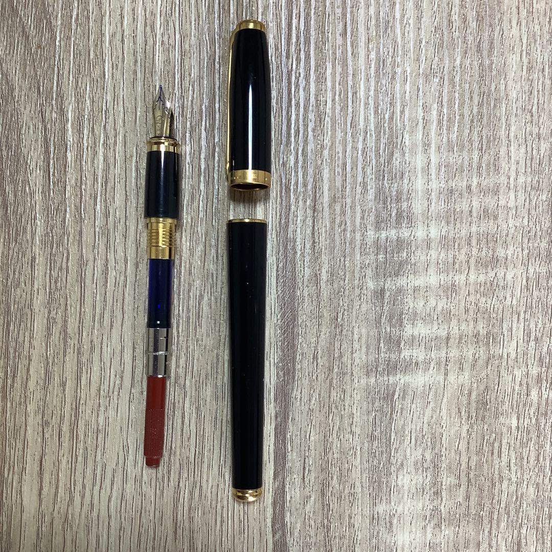 Dupont 万年筆　M K14 黒　ラッカー仕上げ