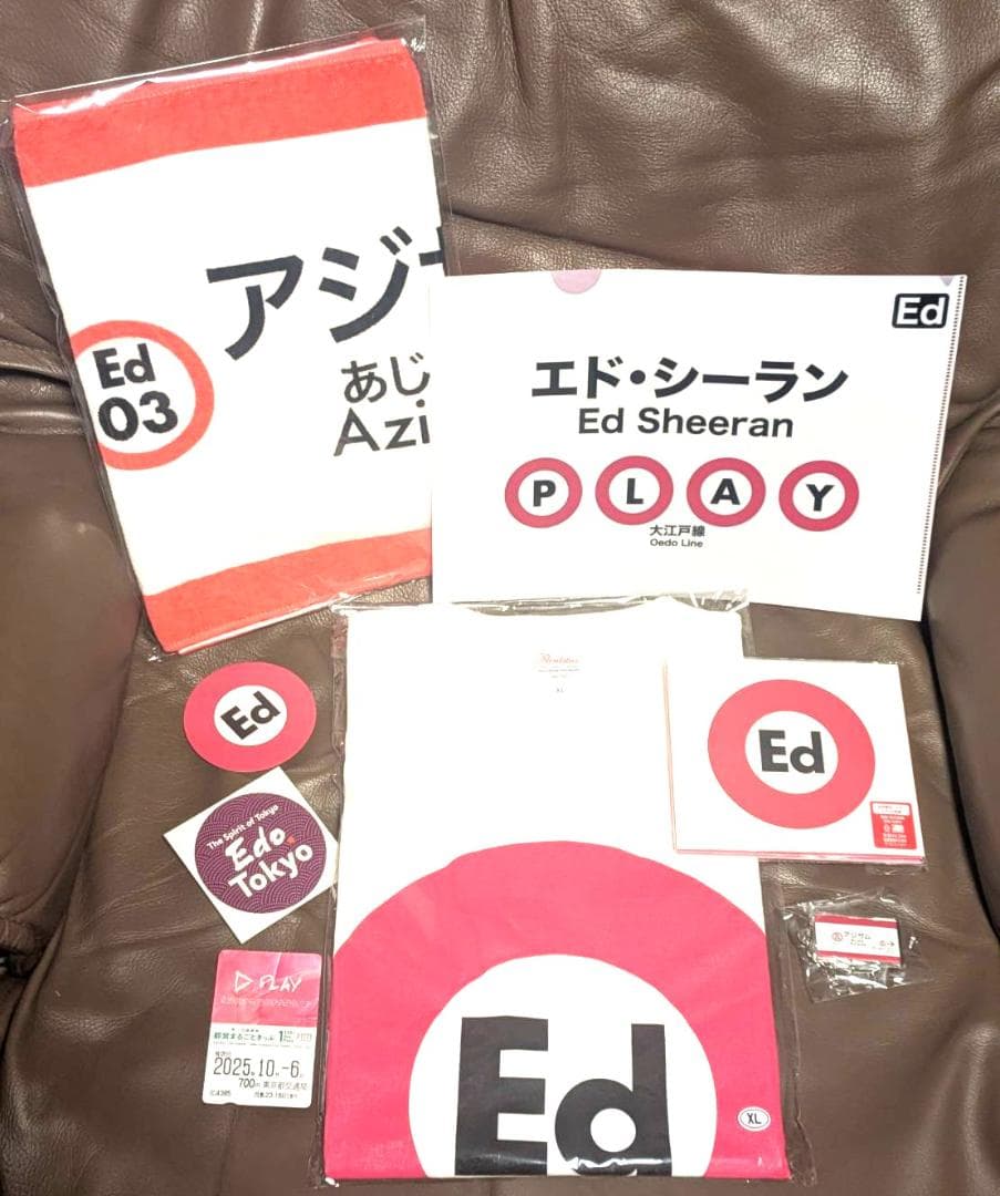 【限定コラボ商品】エド　シーラン × 大江戸線 コラボグッズ豪華8点セット