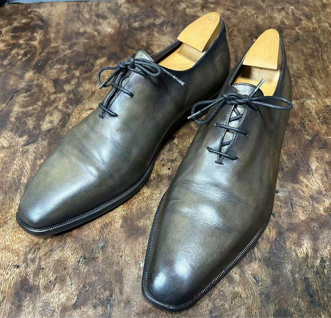 ベルルッティ BERLUTI アレッサンドロ ホールカット レザーシューズ8.5