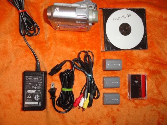 動作品◆miniDVカメラ◆SONY DCR-HC４０　付属品多数