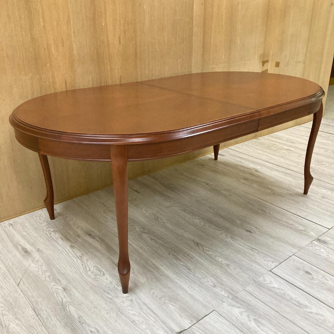 【マルニ】伸長式　ダイニングテーブル　エクステンション　大型180-238cm