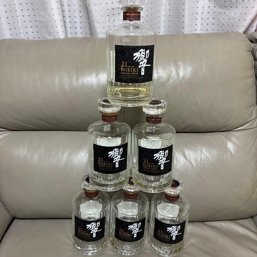 サントリー　響21年　化粧箱　空瓶　専用箱　6本セット