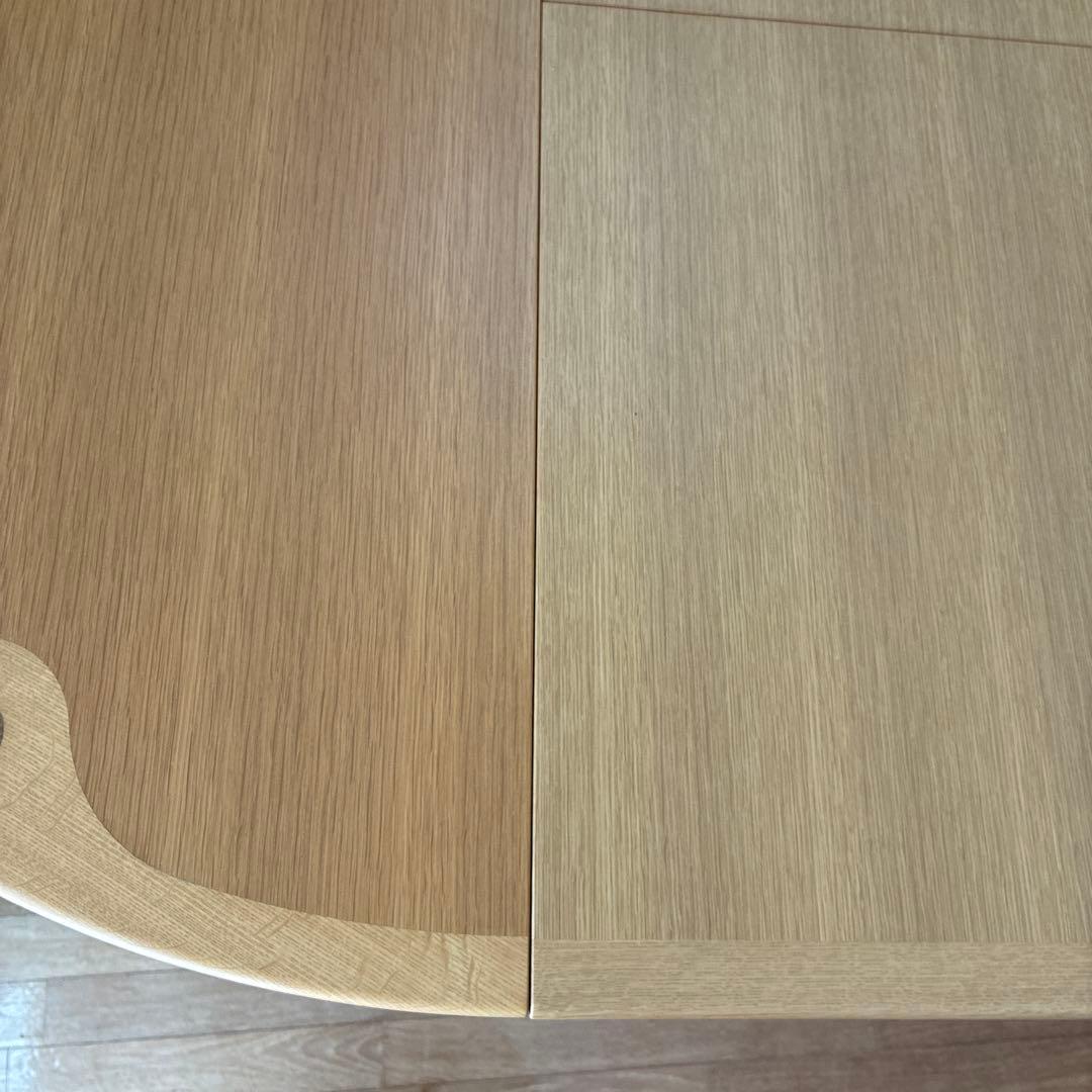 ダイニングテーブル　旭川家具　カンディハウス　伸縮