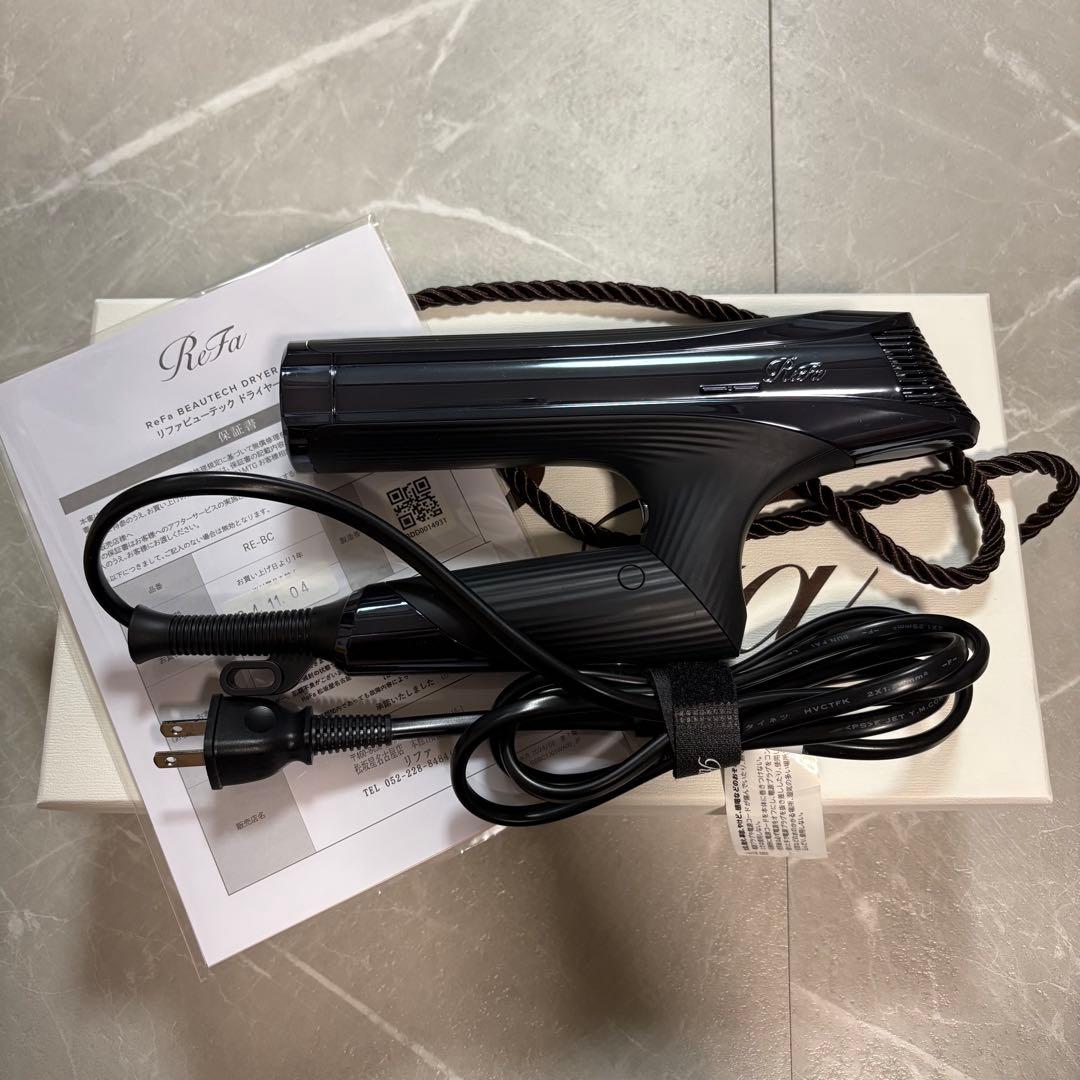 美品 ReFa ブラック ヘアドライヤー　リファビューテック　ドライヤー　S＋