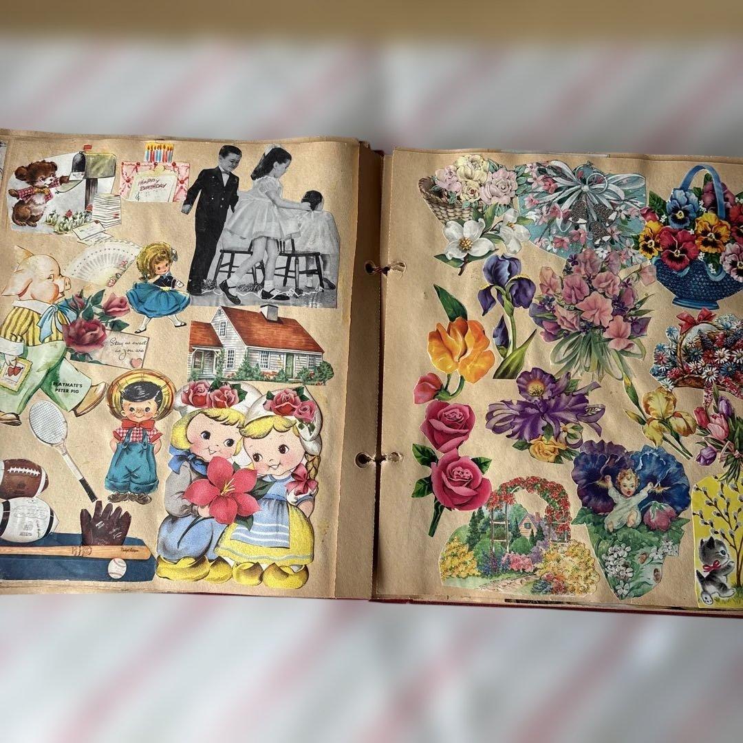 アメリカ　スクラップブック　レトロな紙もの　1960〜70年代