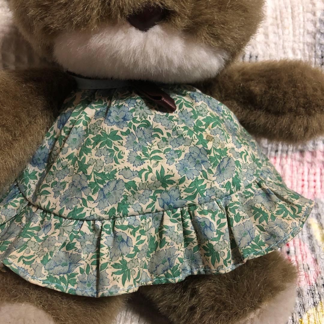 昭和レトロ　ヴィンテージ LIBERTY リバティ　うさぎ　ぬいぐるみ　2コ