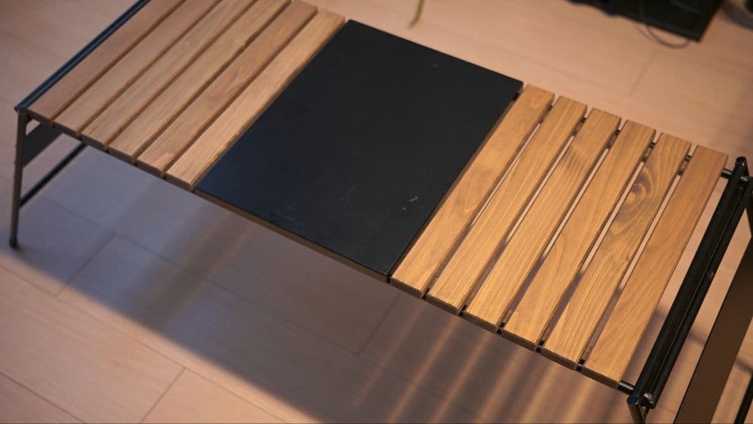 アイアン工房　テーブル細板+オプション　マルチブラックプレート