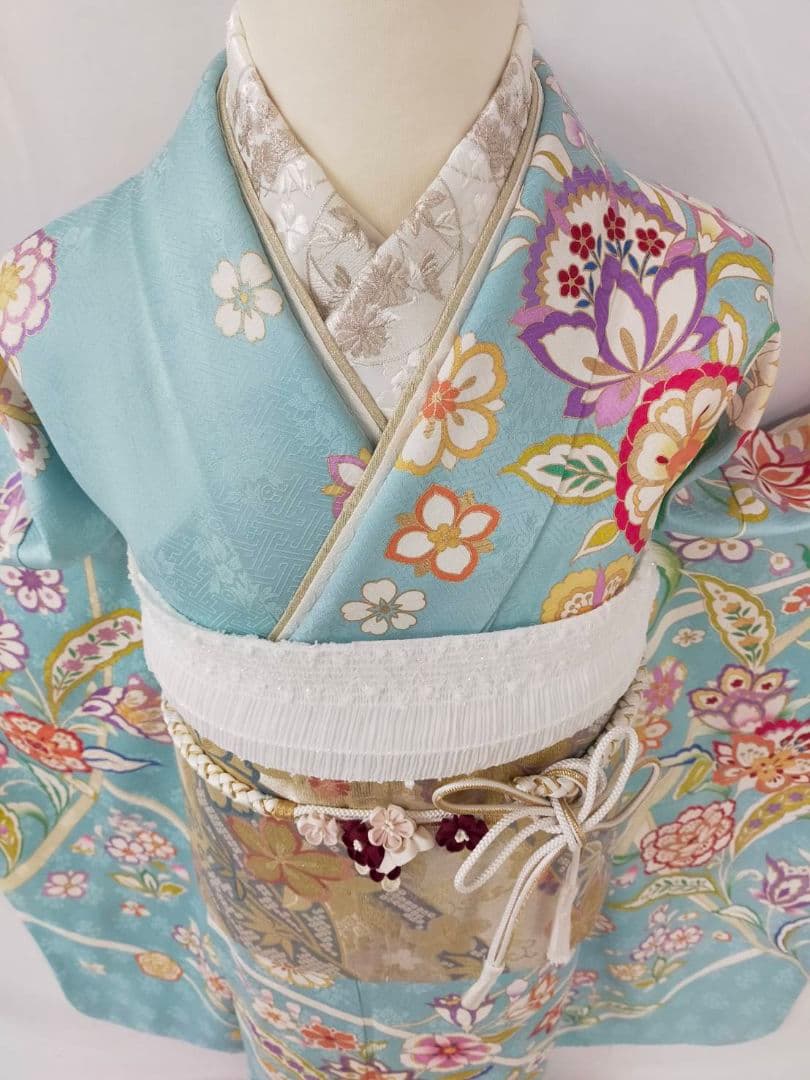 売約済み【WA-Modern】★★正絹　京友禅　振袖　7点フルセット★★