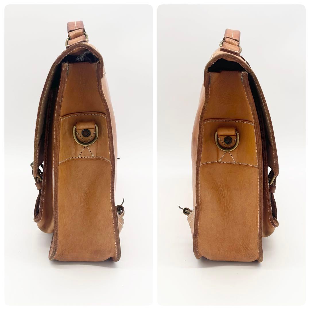 A490 BREE エルク オールレザー ヌメ革 ブリーフケース ビジネスバッグ