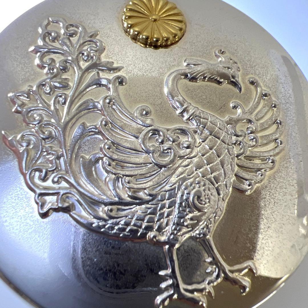 平成2年　天皇御即位記念鳳凰文ボンボニエール　共箱　東Y7-0804⭐︎1F