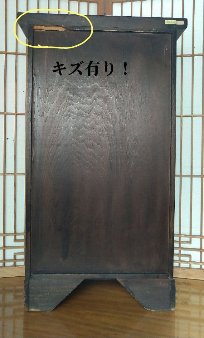 アンティーク！伝統的な和風 古木の薬箪笥 小15個・中2個・大1個の引き出し付き