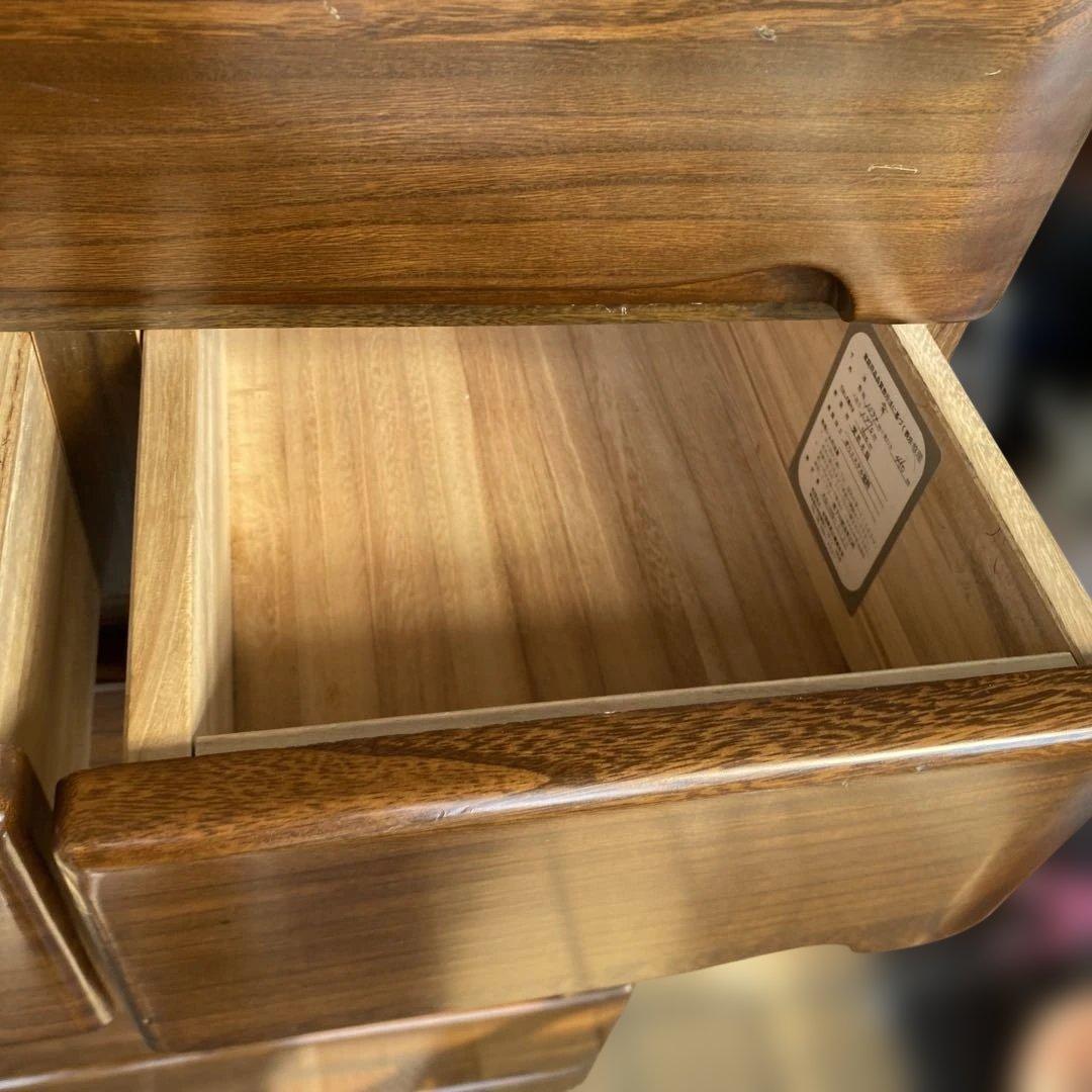 木製ブラウンチェスト 8引き出し　7段　S K