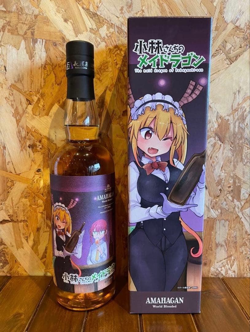 限定品 小林さんちのメイドラゴン ウイスキー ノンチルフィルタード アニメボトル