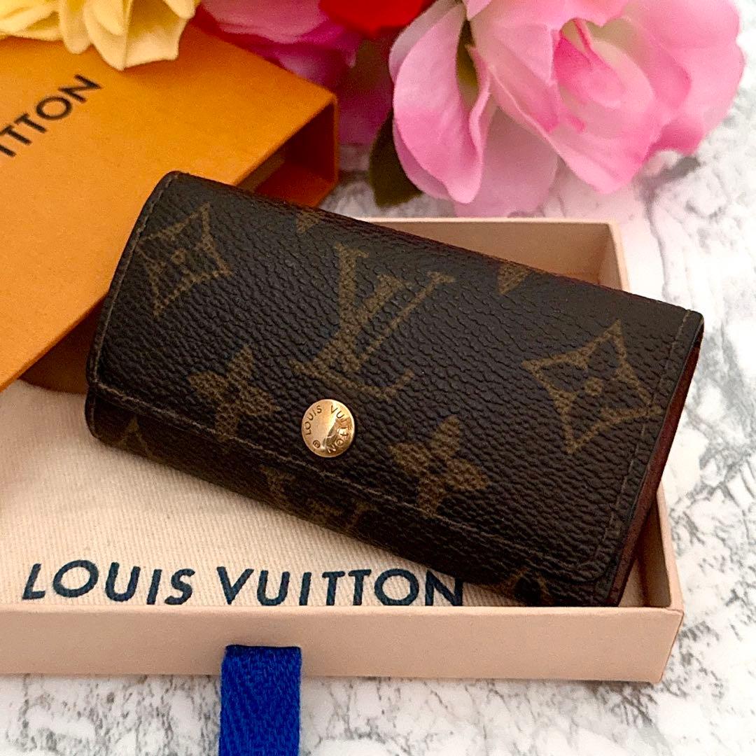 ヴィトン モノグラム ４連 キーケース ミュルティクレ４ ブラウン ビトン