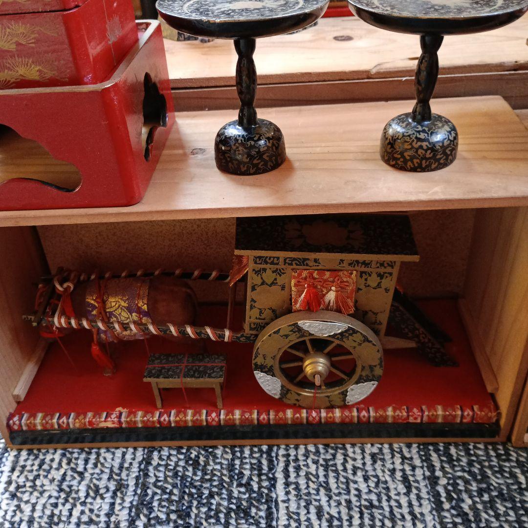 お値下げ♥雛人形 御殿飾り　伝統的な雛人形セット 昭和30年レトロ♥