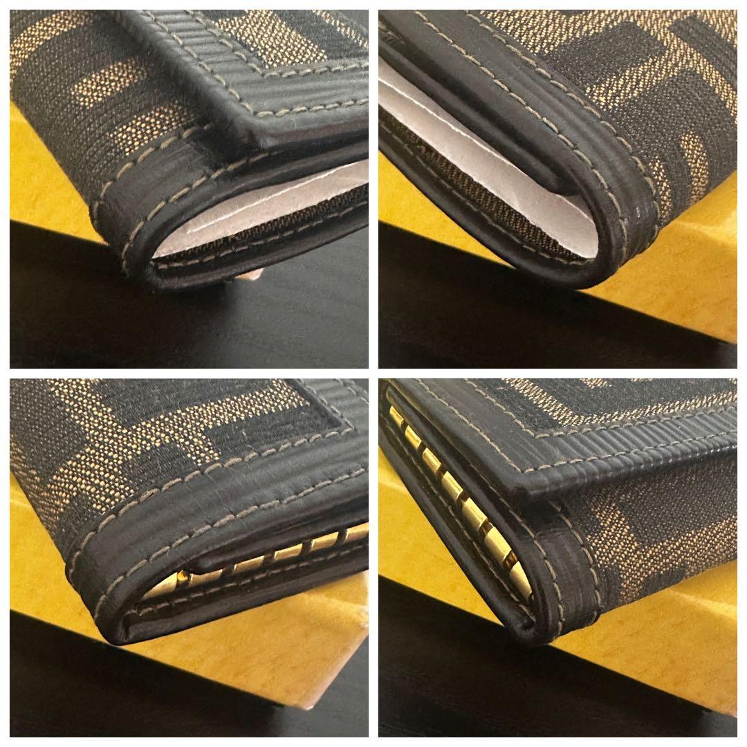 【未使用級】FENDI 6連 ズッカ柄 キーケース ブラウン