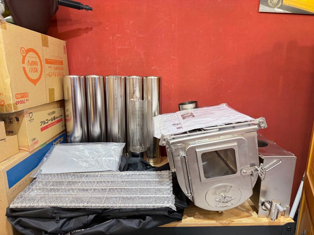 【未使用品】 テンマクデザイン　ウィンナーウェル　ウッドストーブ L　薪ストーブ